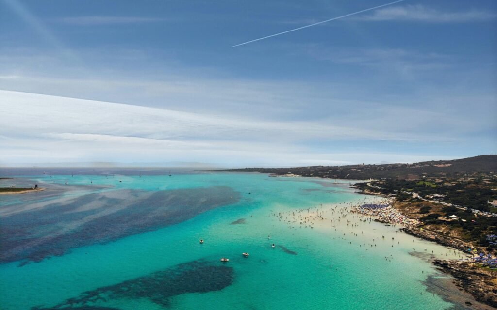 Aguas turquesas en cerdeña